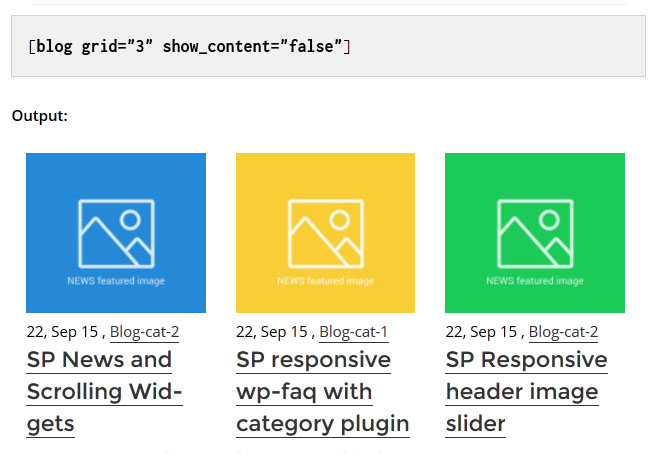 Display Blog Posts with grid-3 view