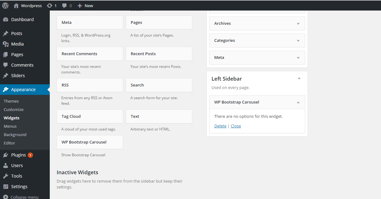 Go to widgets settings from wp-admin dashboard and display that slider to your front end.