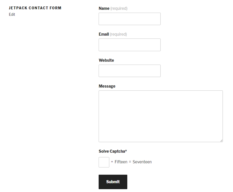 Wordpress Login form with WP Captcha.