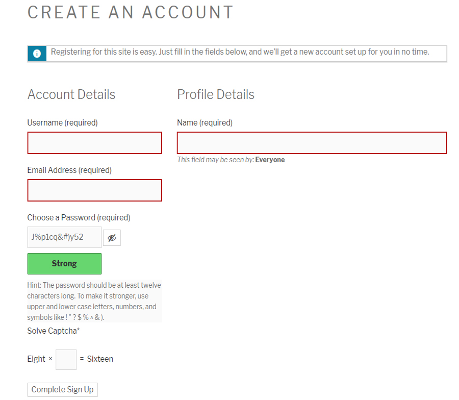 Contact Form 7 with WP Captcha.