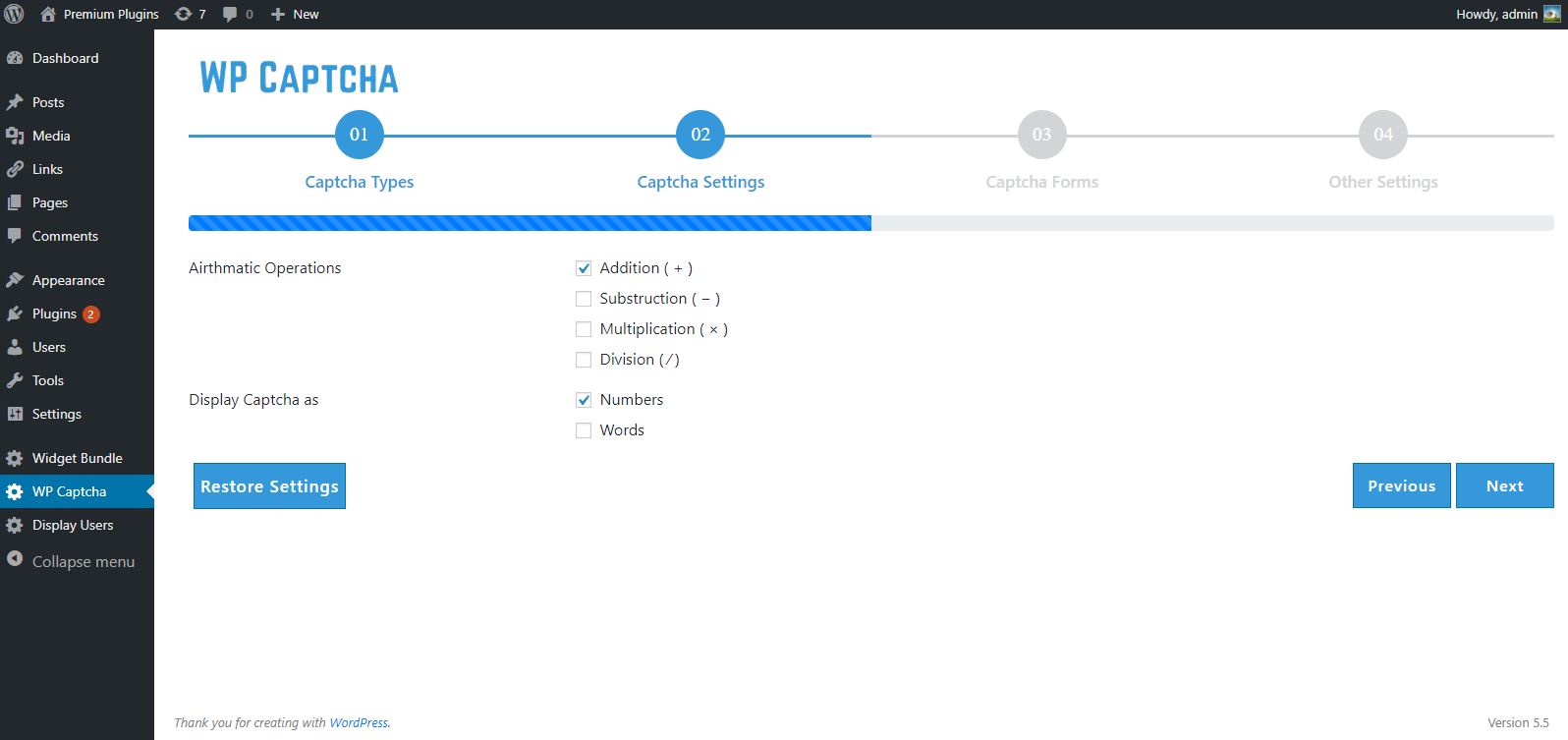 MailChimp for Wordpress form with WP Captcha.