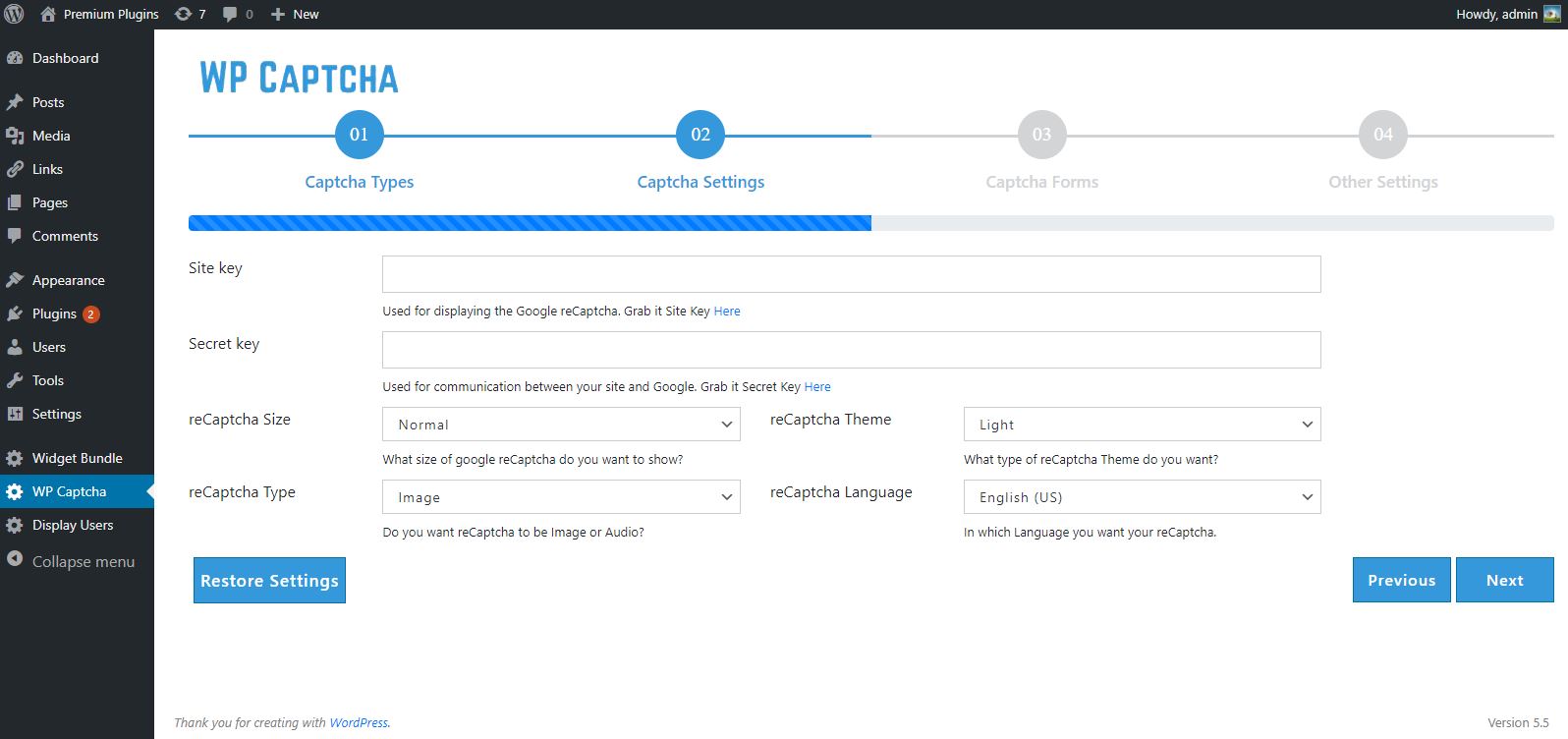 WooCommerce Login & Registration form with WP Captcha.