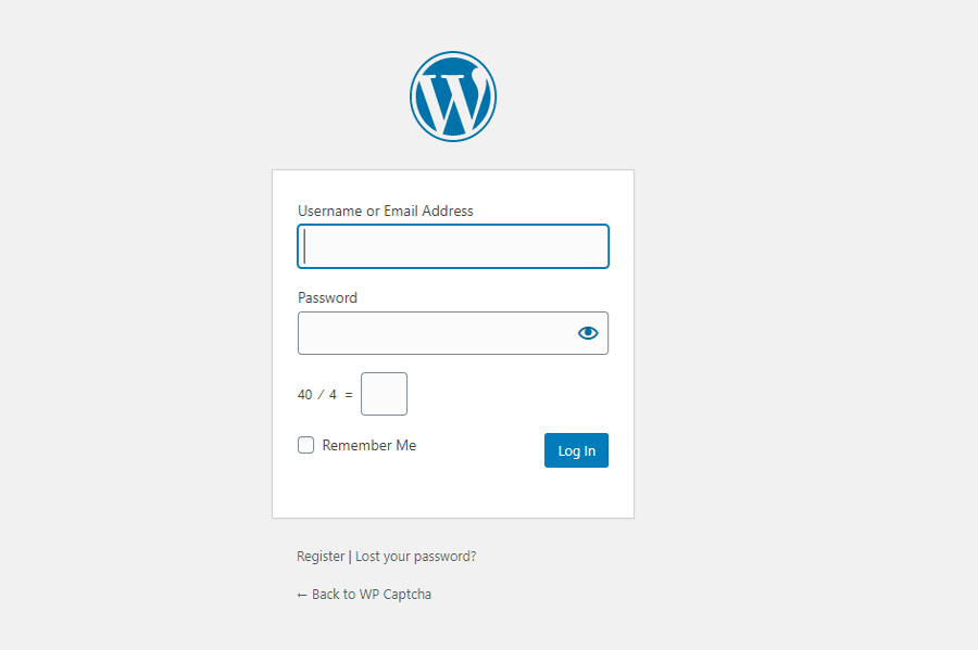 Wordpress Registration form with Google reCaptcha.