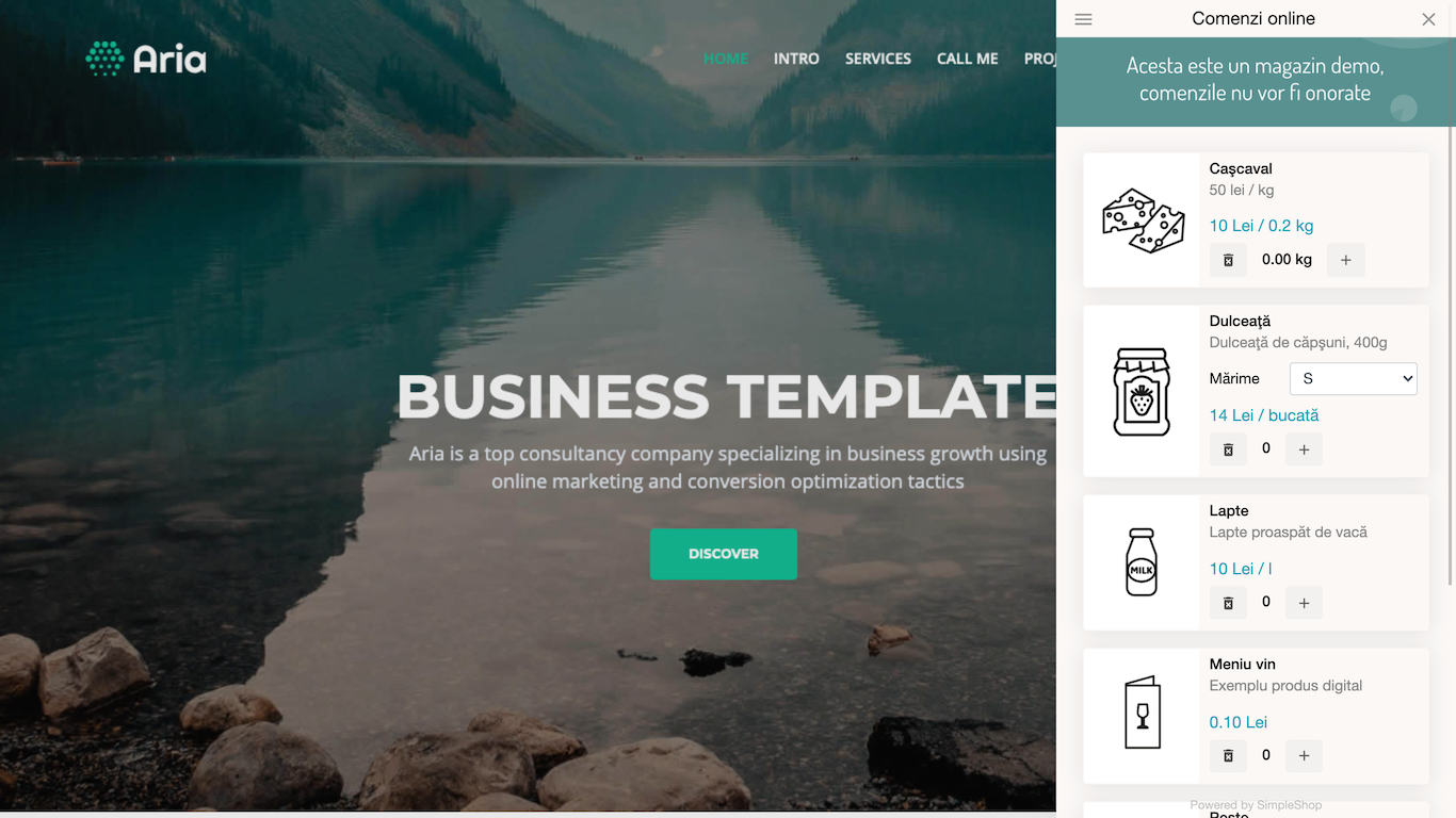 Add a popup shopping cart to any Wordpress website easily