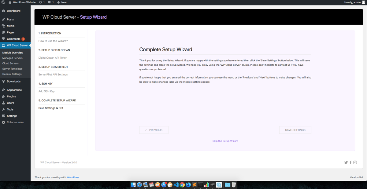 Install New WordPress Website