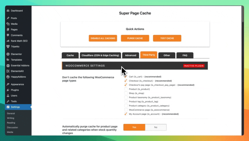Third-Party Plugins Settings