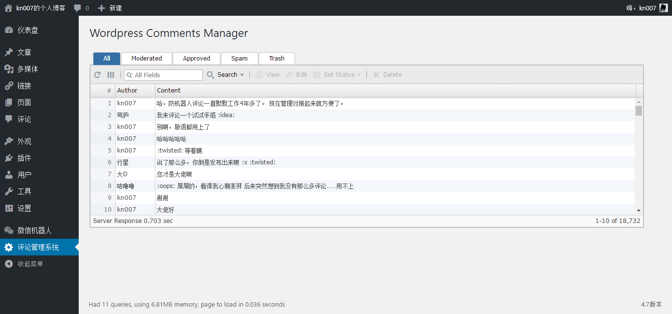 Open select comment in new tab.