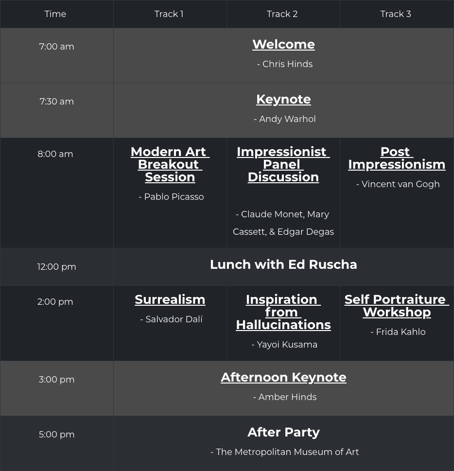 screenshot-2.png shows the schedule in dark mode.