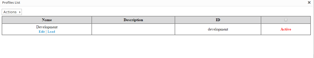 Config File Developer parameters