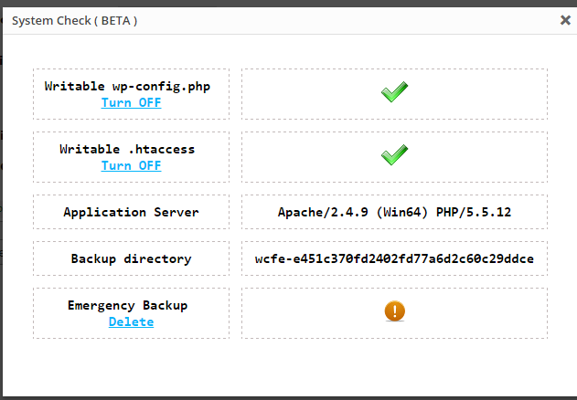 Config File Proxy parameters
