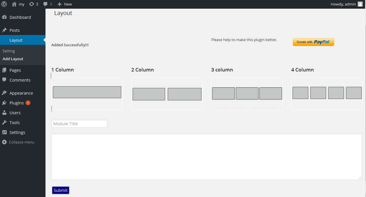 Layout one