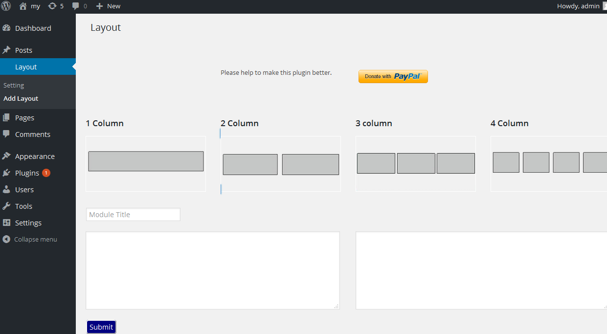 Layout two