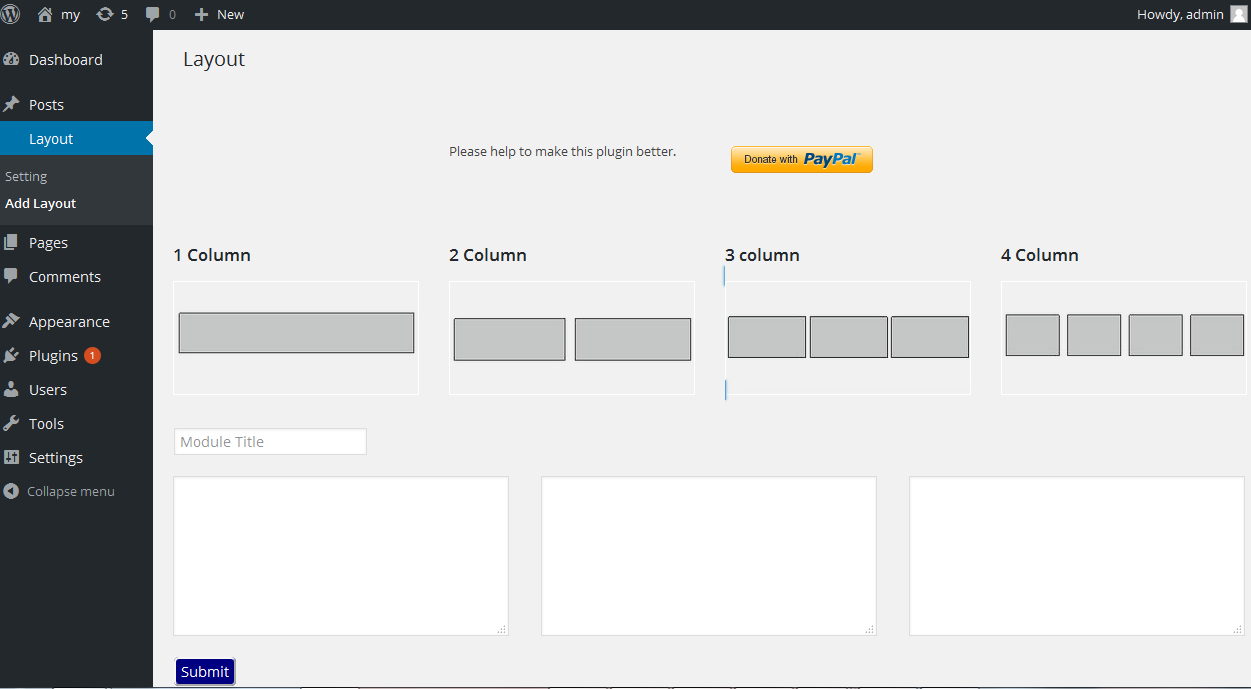 Layout three