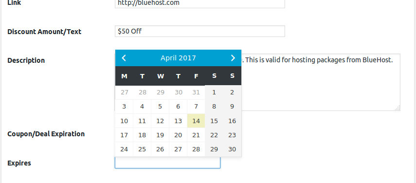 Adding coupon from post editor.