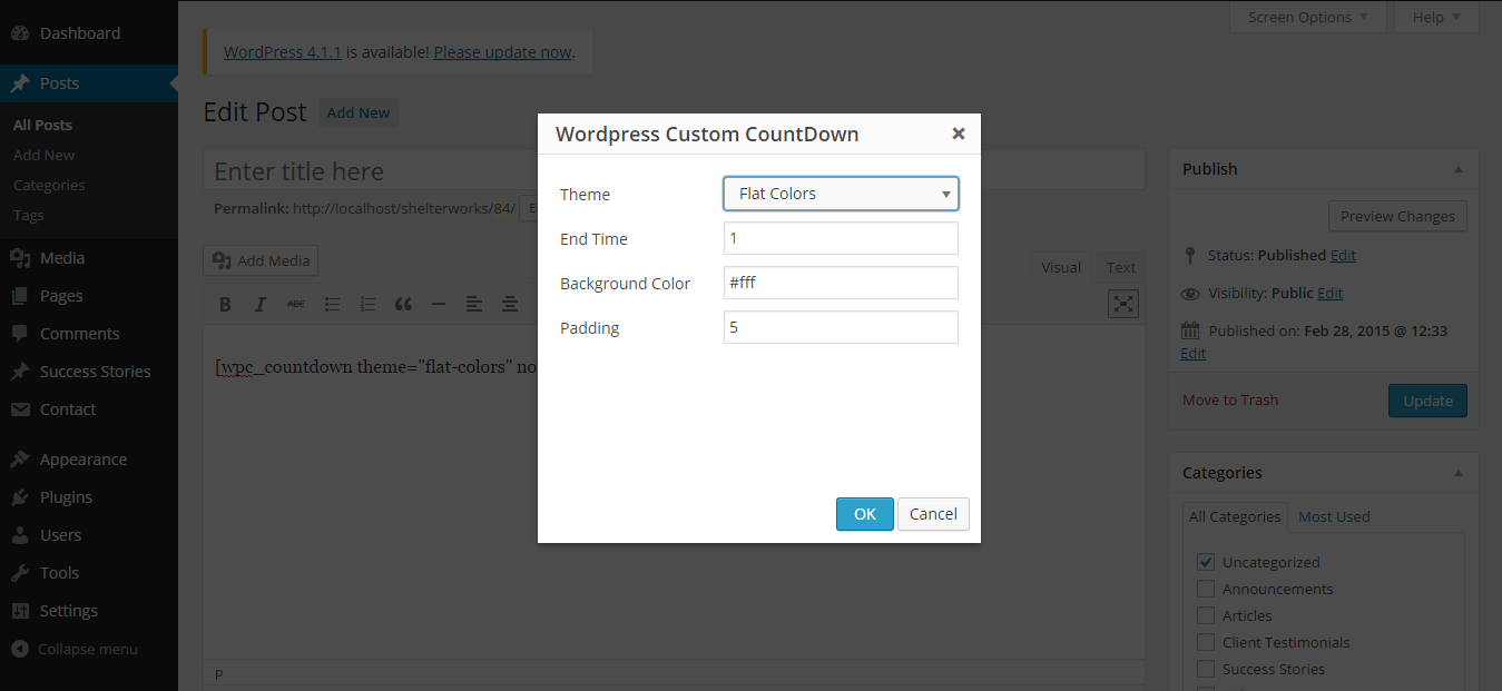 Countdown Options
