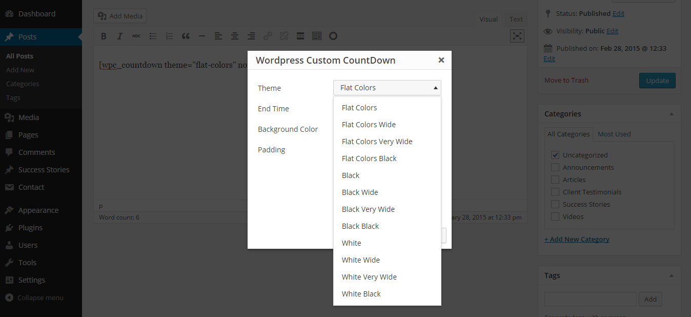 Countdown Themes