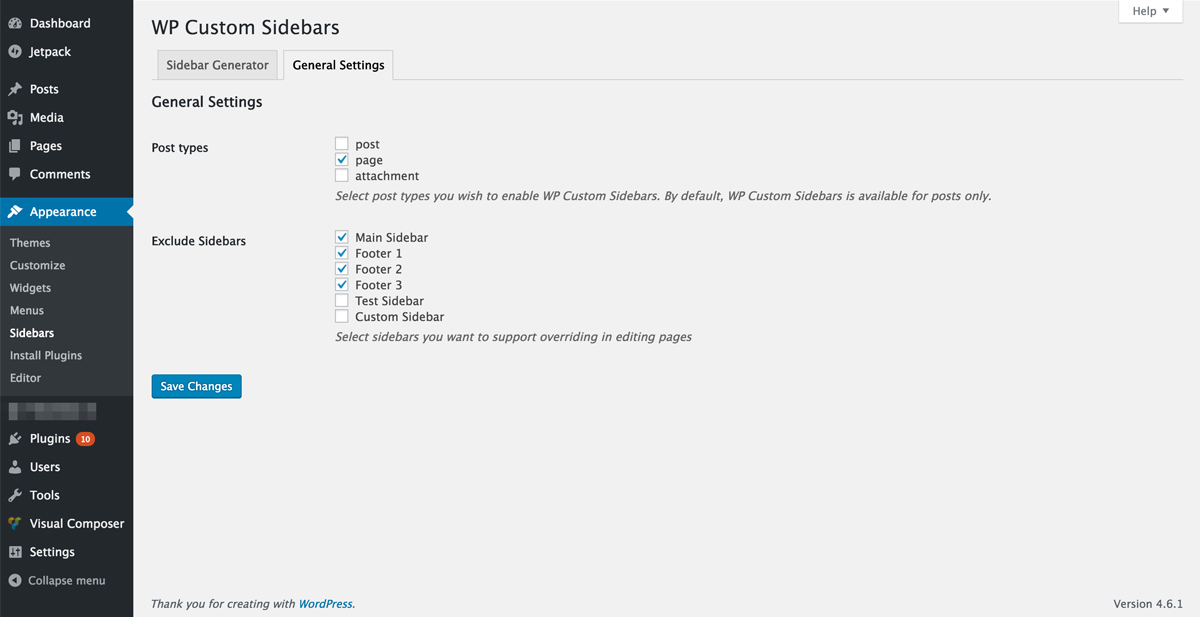 Plugin Settings