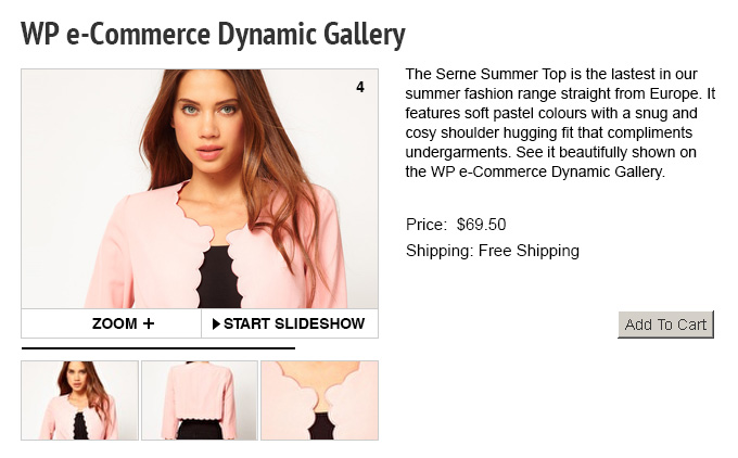 WP e-Commerce Dynamic Gallery