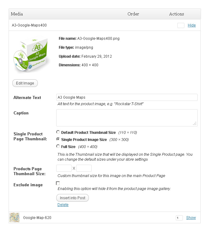 WP e-Commerce Dynamic Gallery image editor - Add Caption text and exclude images from gallery feature.