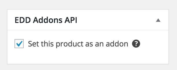 Option to set downloads as add-ons.