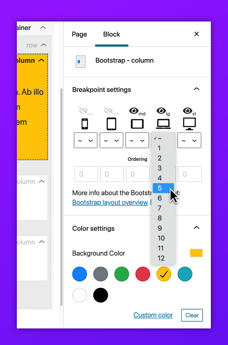 fluid rows + columns