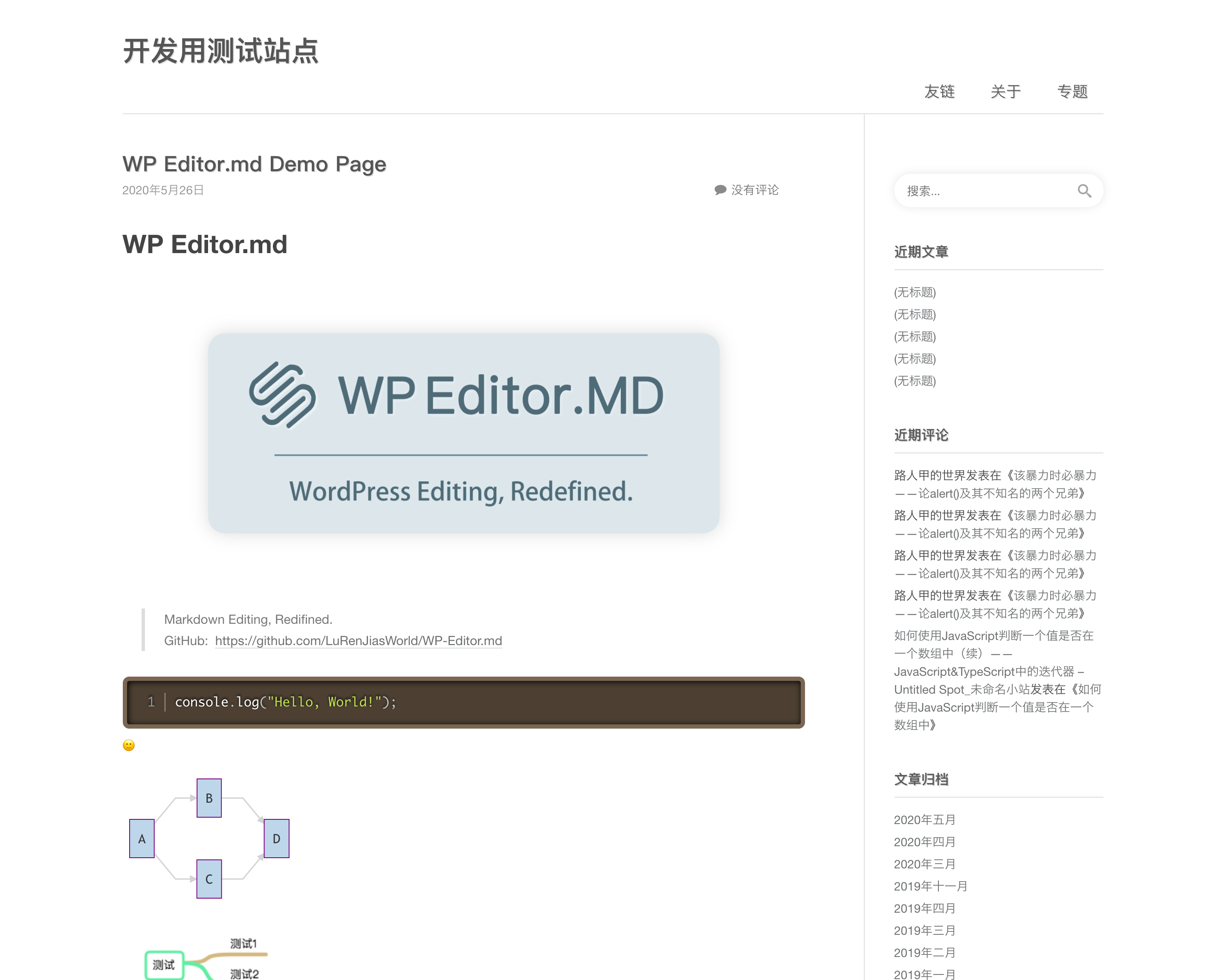 Editor.md Interface - Edit Mode