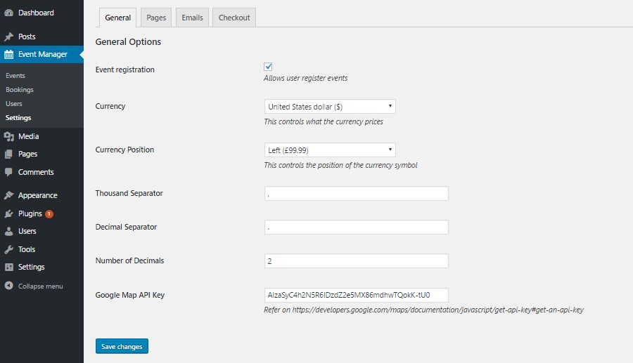 General Settings
