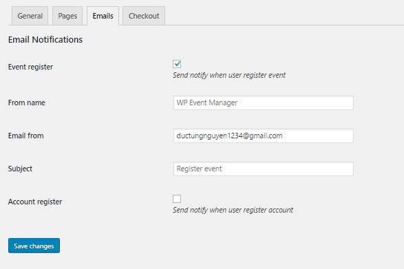 Email Settings