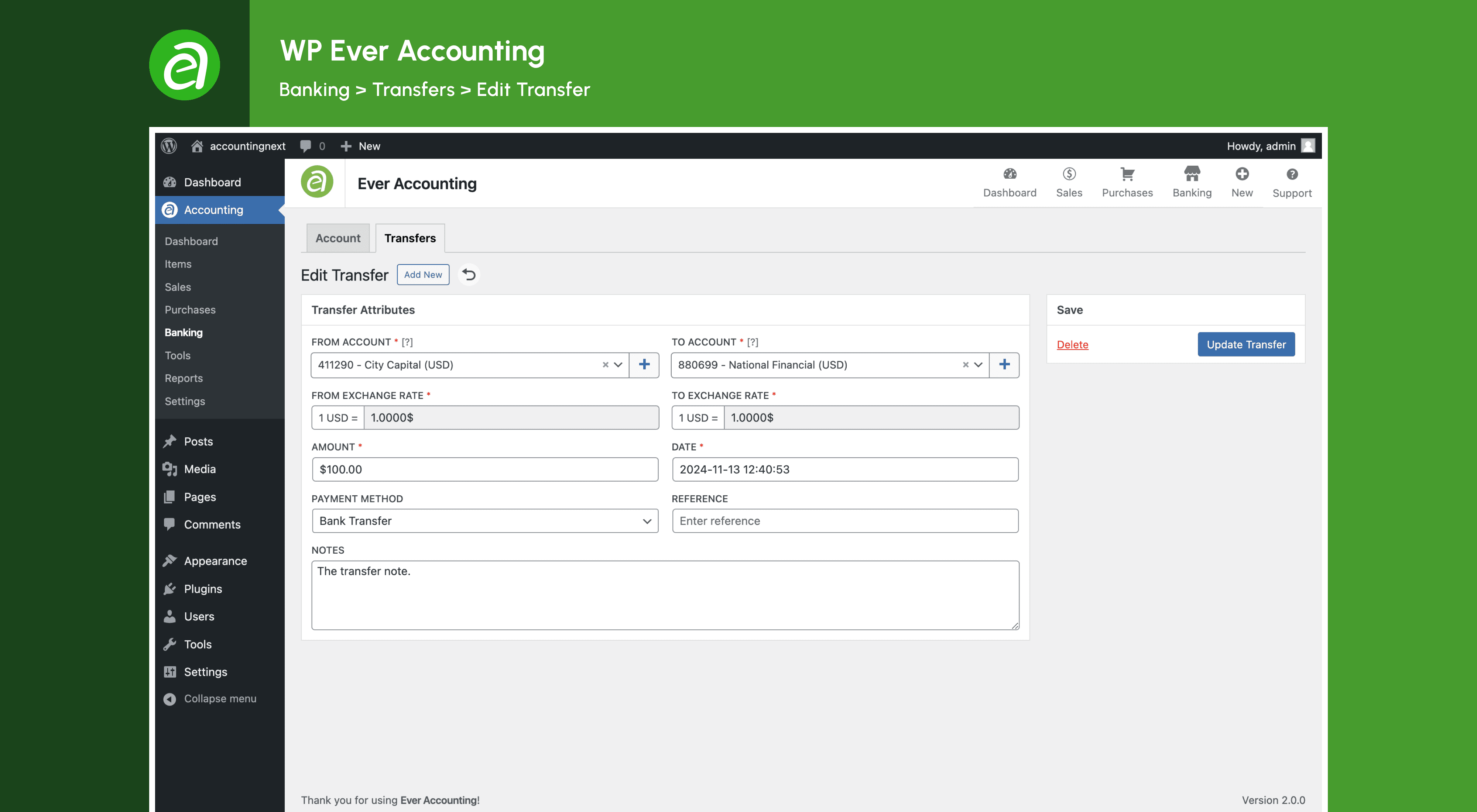 View Bill: View detailed information about a bill.