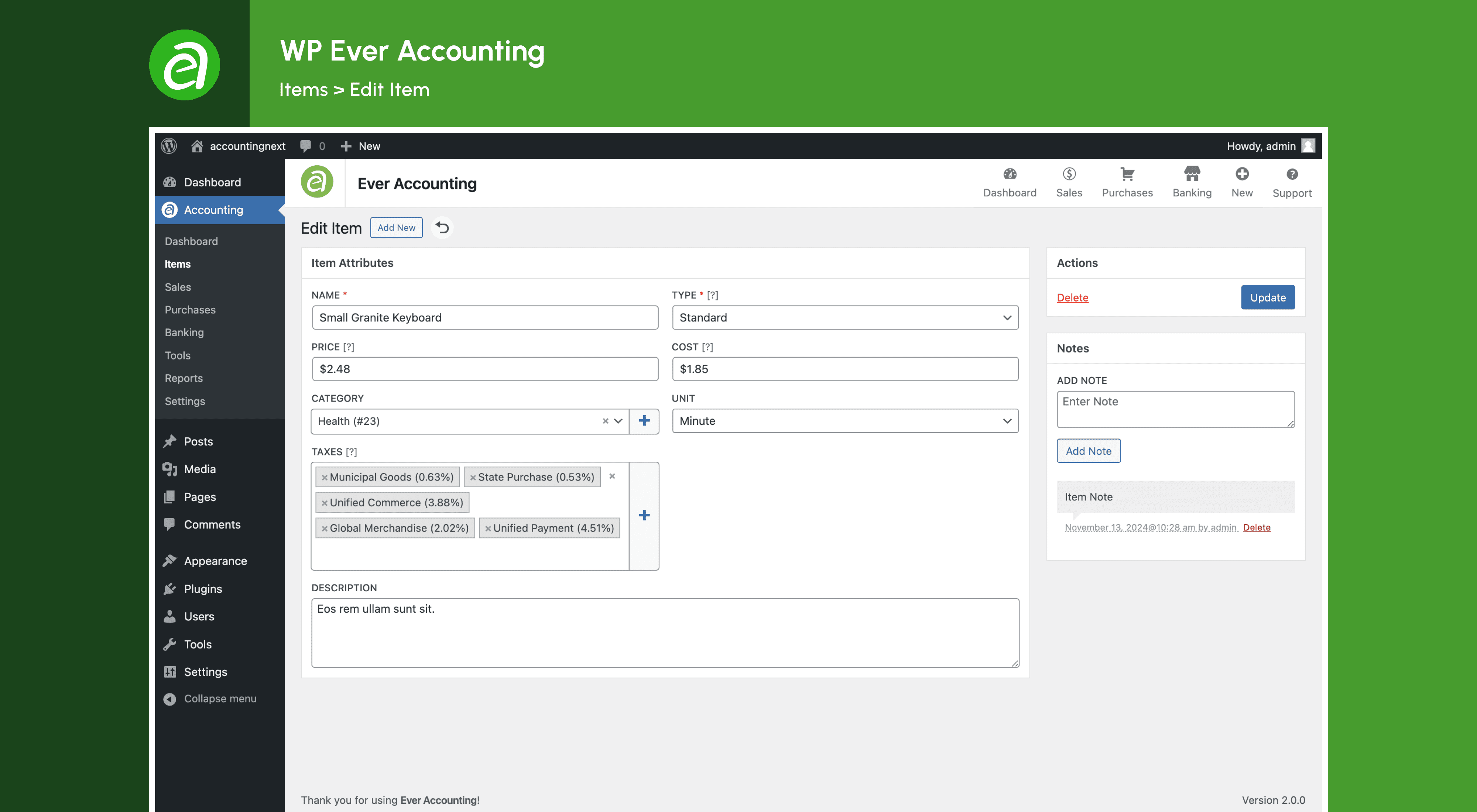Transfer: Transfer funds between accounts.