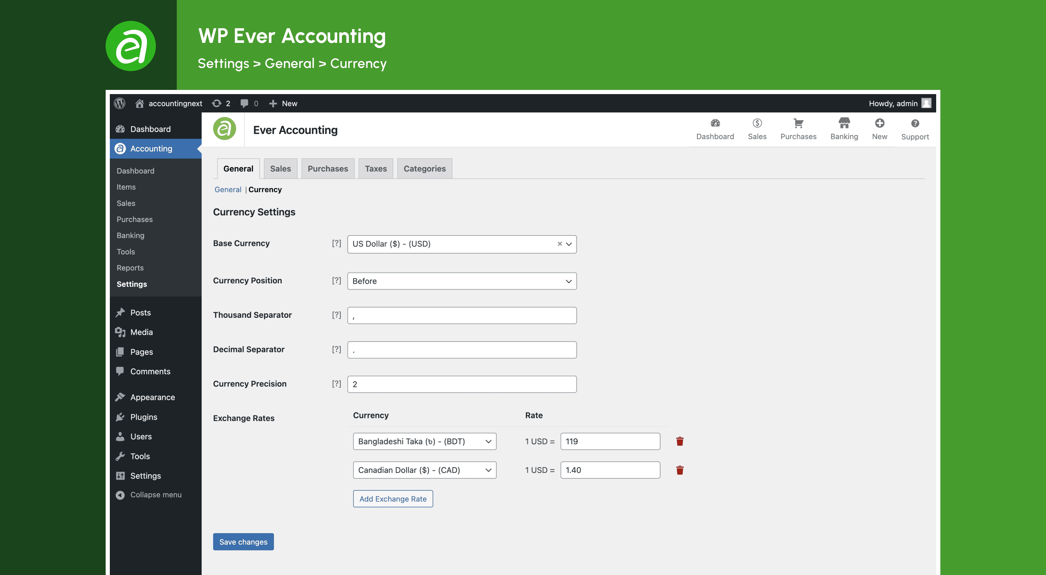 Import: Import data like customers, vendors, revenues, payments, accounts, and transactions.