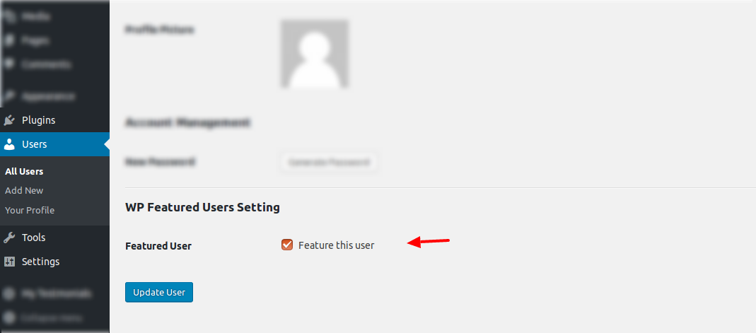 Edit User Page