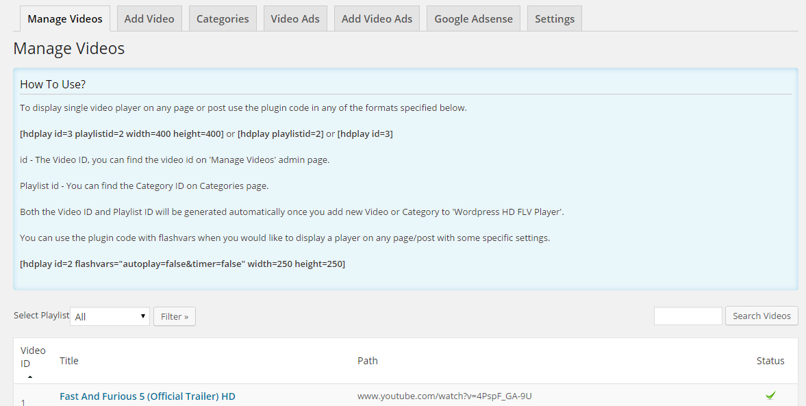 **Upload RTMP Video** - You can add RTMP Streaming video
