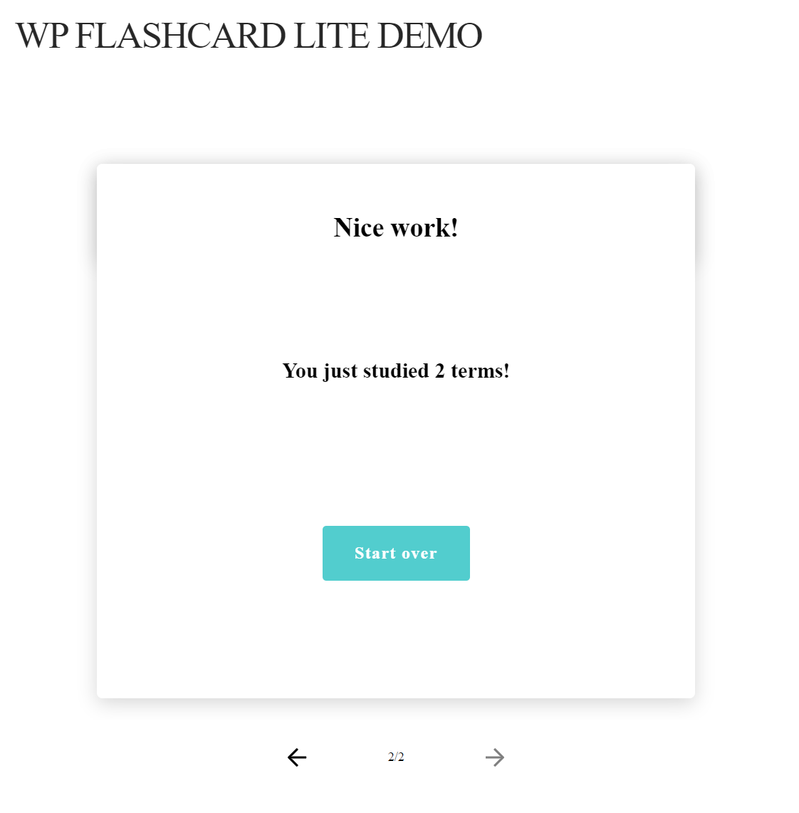 End Card On The Frontend