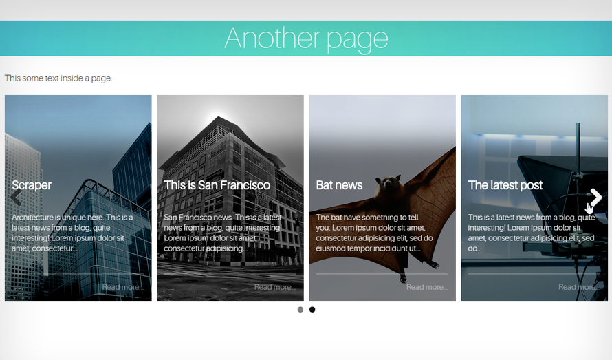 Smooth hover responsive slider theme