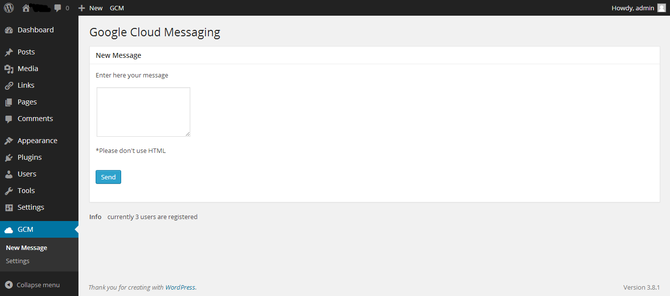 Writing a message,