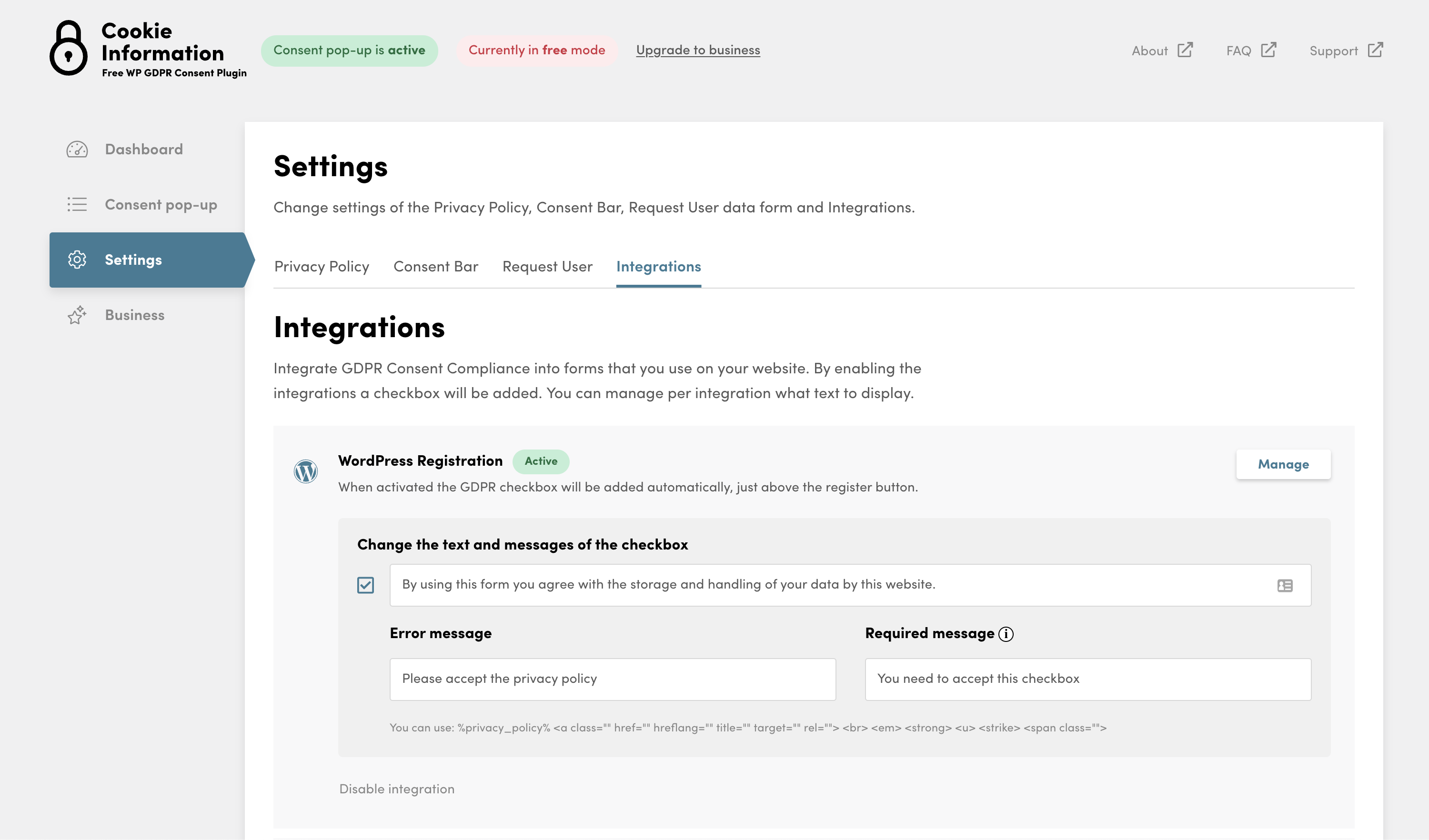 Automatically add GDPR checkboxes to some of your favourite plugins.