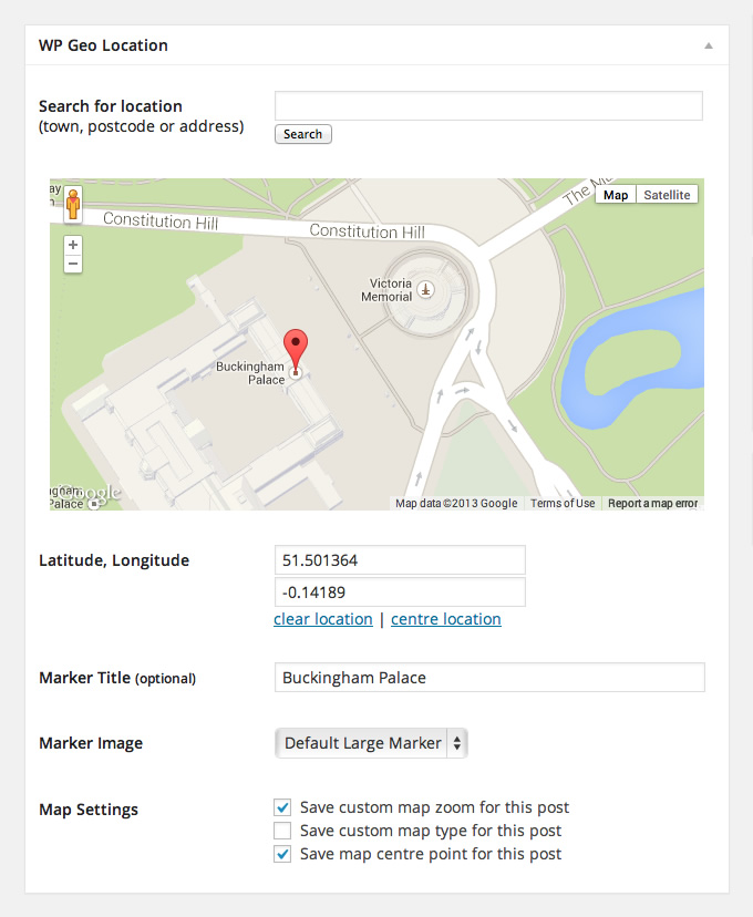 Example of a post with a map.