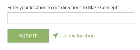Get Directions input