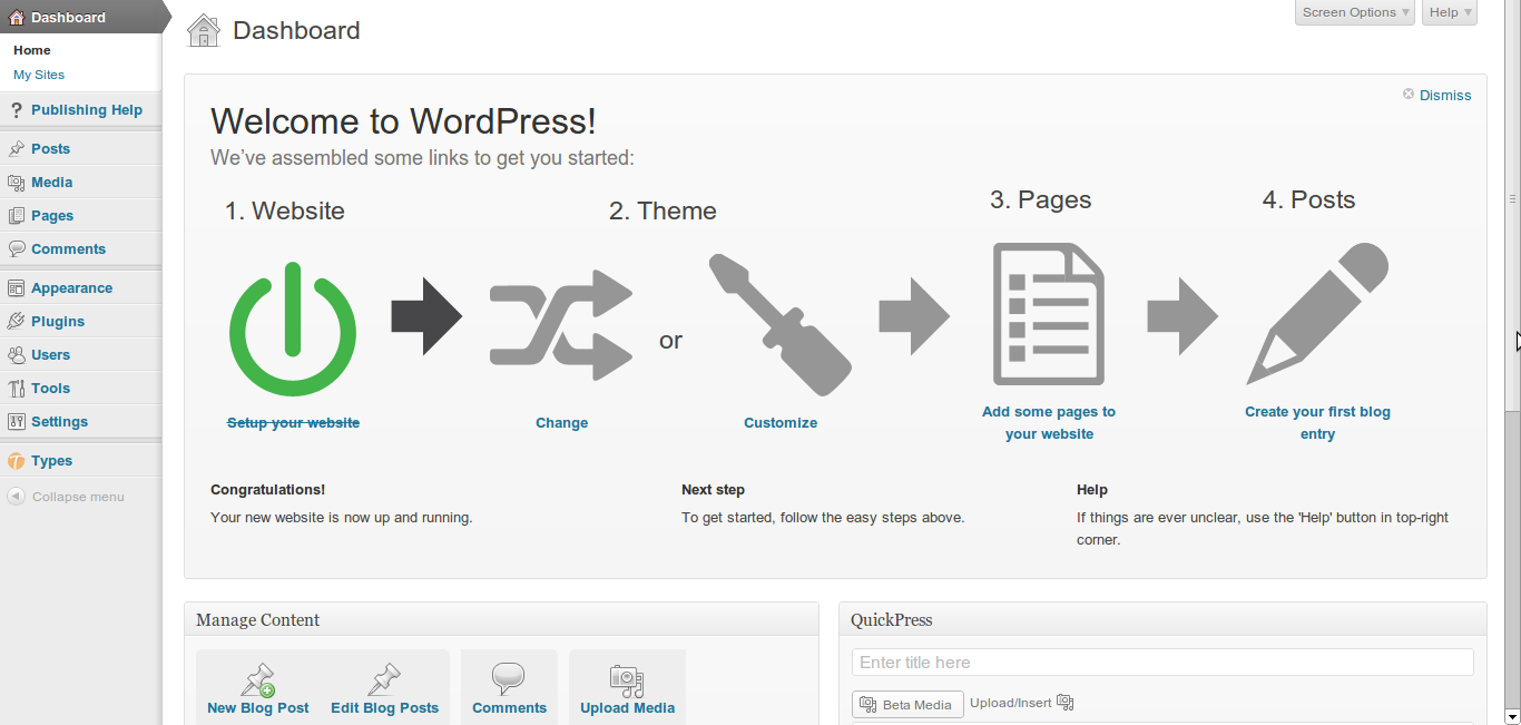 Welcome to WordPress