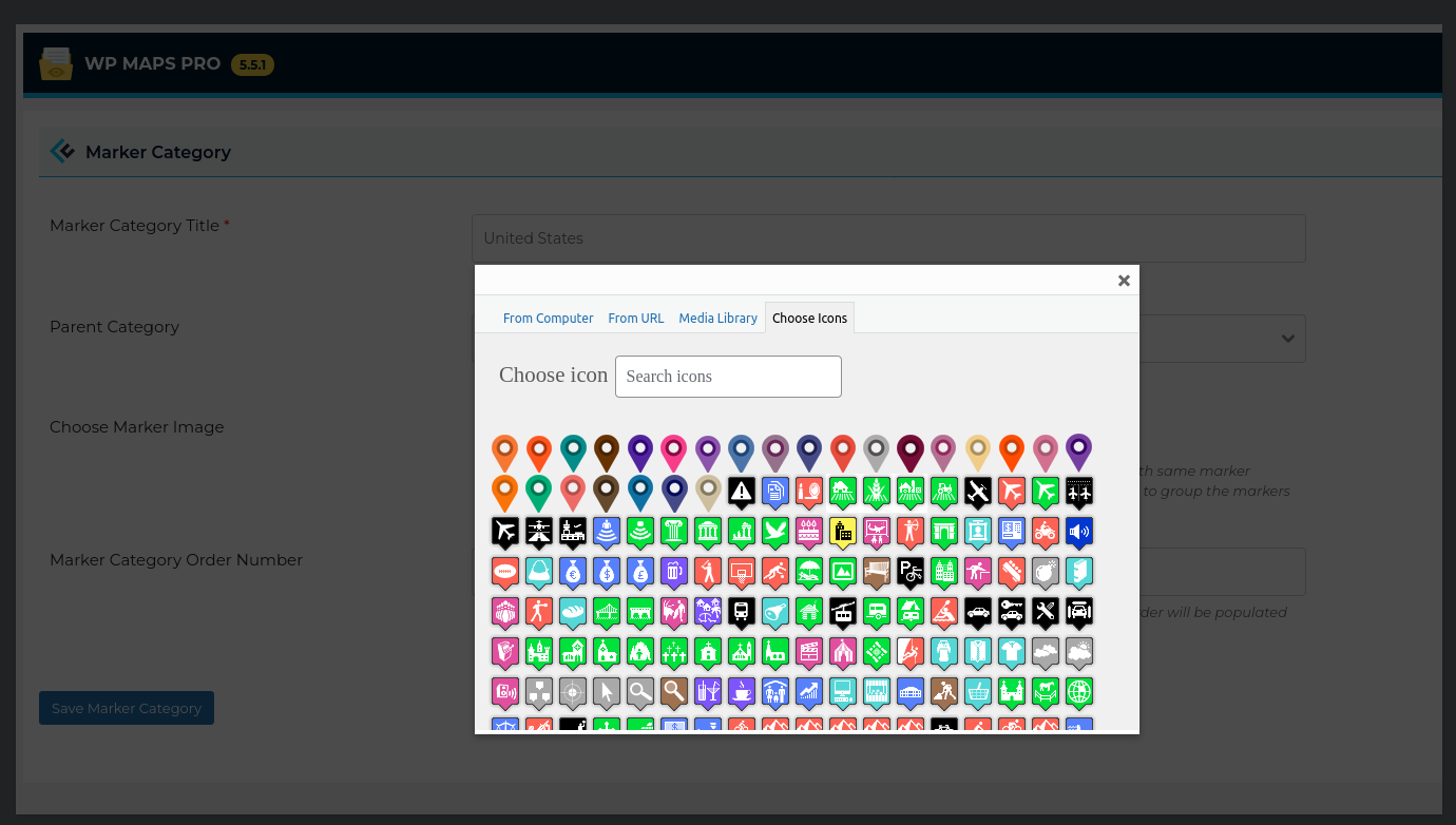 Add custom icon to marker category.