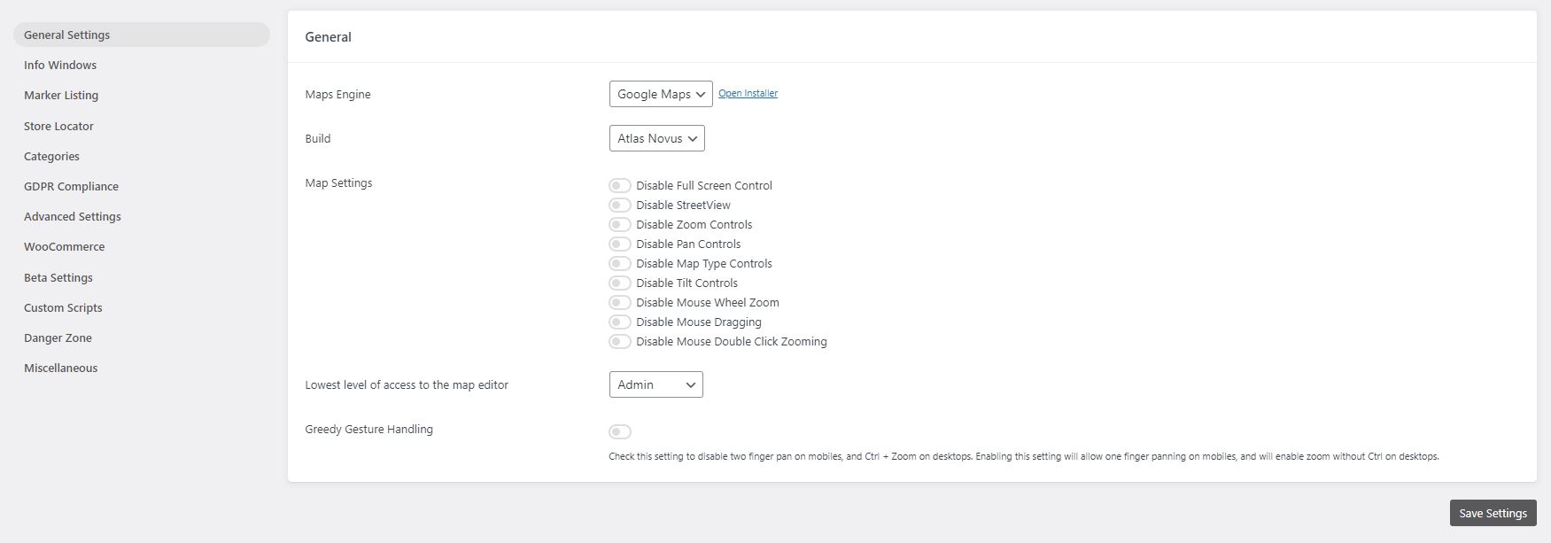 WP Go Maps Pro version: Responsive carousel map marker listing