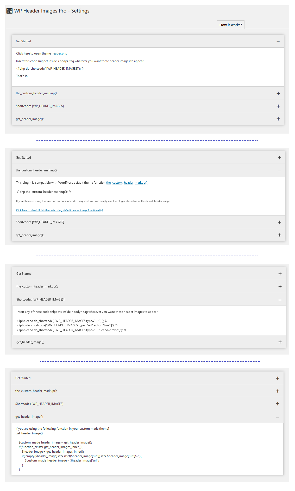 Developers > Auto and manual implementation.