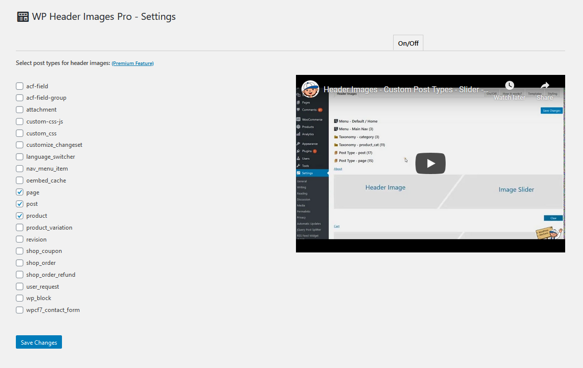 Existing media library images can be used too