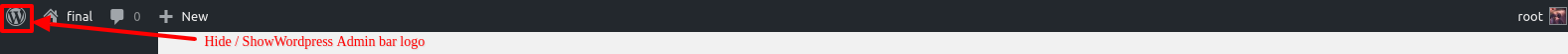 WordPress Logo Removal Setting