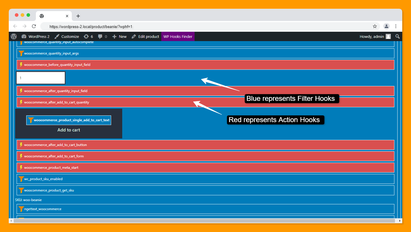 Display Actions & Filters