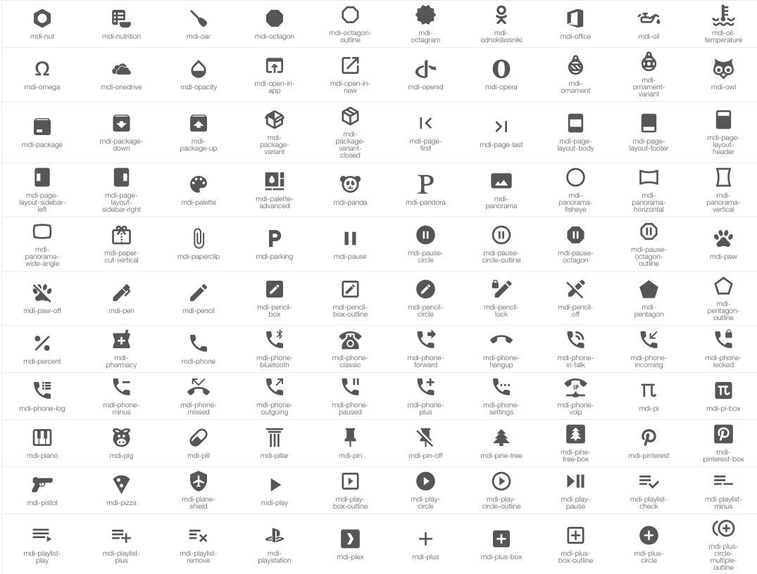 more icons...