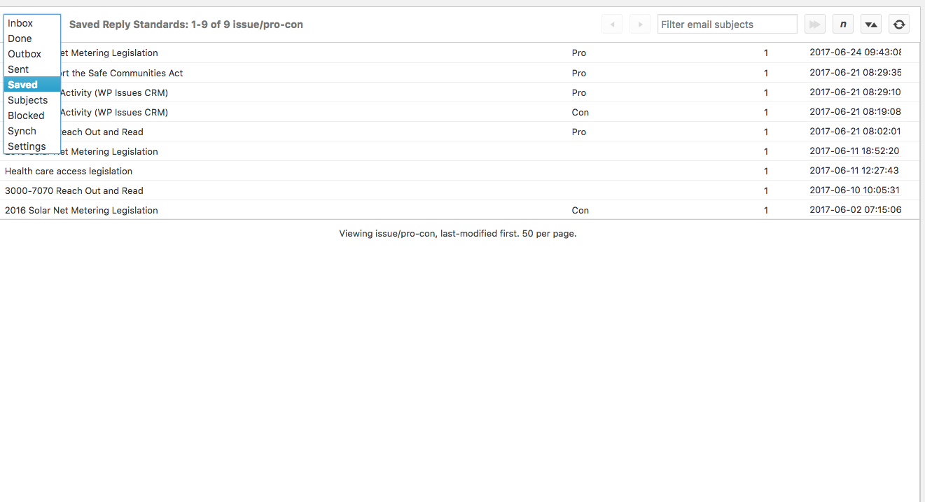 The constituent/update add screen is simple and user friendly.