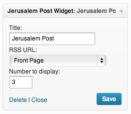 This shows you the widget on the backend
