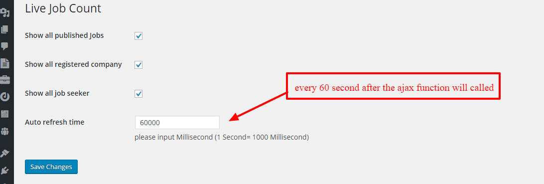 The settings page.